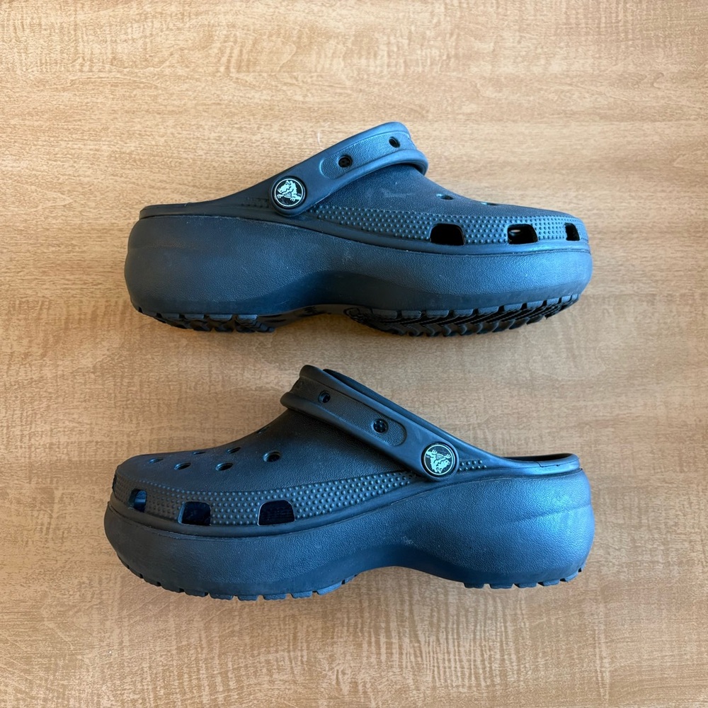 Women’s Black Platform Crocs